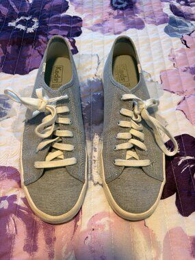 Womens Keds Laced Sneakers- Denim- Size 10